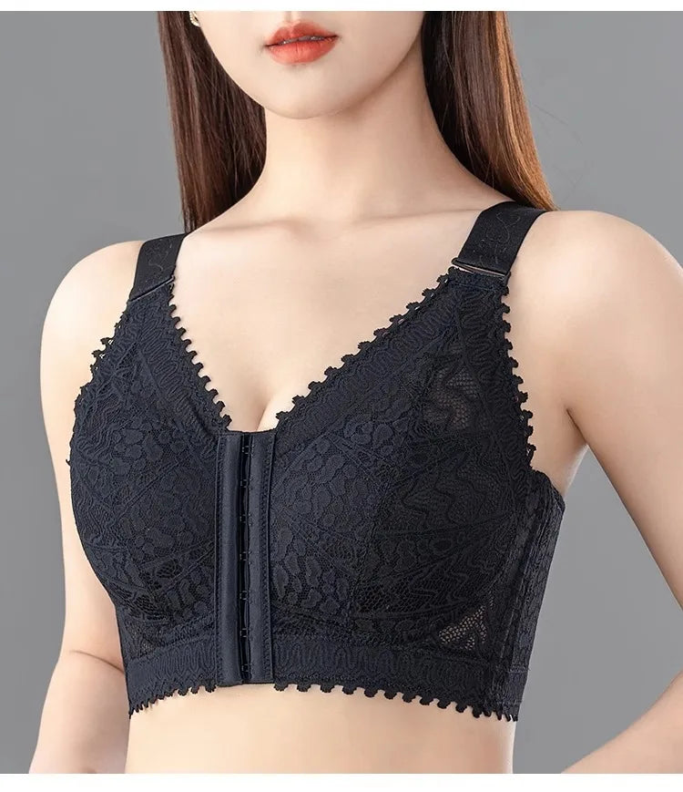Lightweight Front-Buckle Bra | Anti-Sagging Full-Cup Support