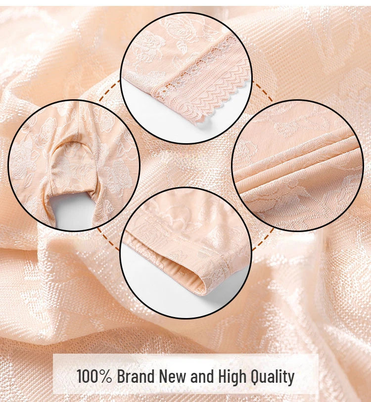 Anti-Chafing Ice Silk Safety Shorts | High-Waist Seamless Boxers