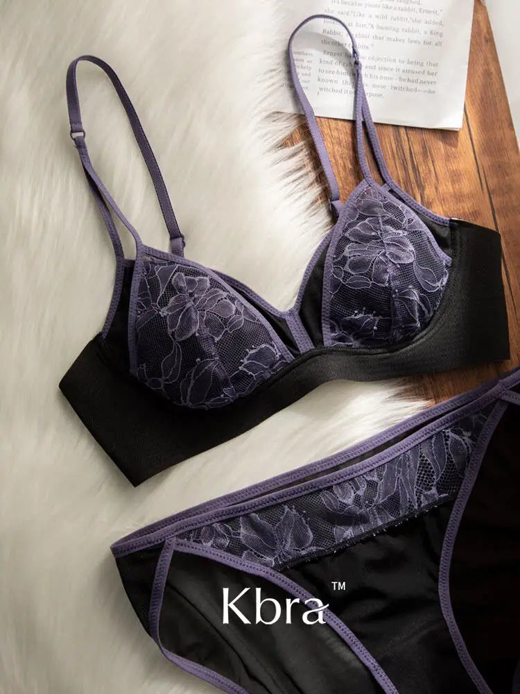 Lace Triangle Bralette Set | Sexy Wire-Free Summer Lingerie