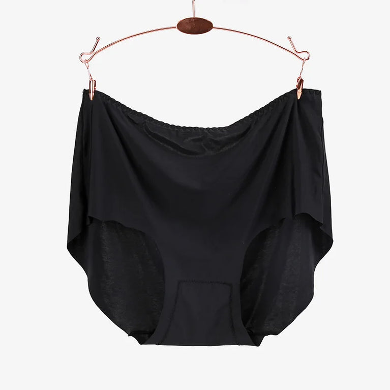 Ice Silk Plus Size Seamless Boyshorts (4-Pack) – Ultrathin Cooling Comfort
