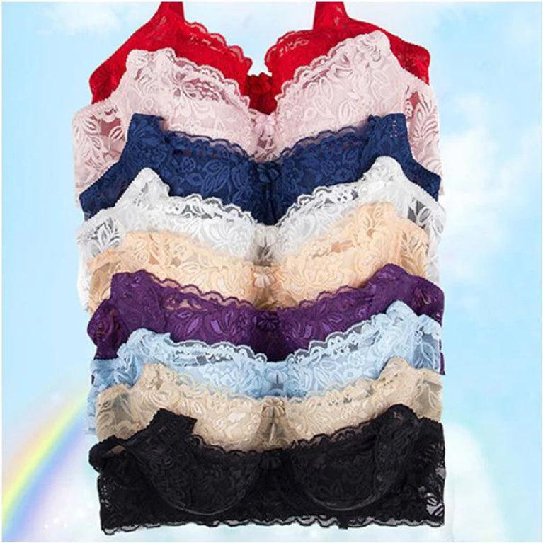 Lace Summer Push-Up Bra | Breathable Full-Coverage Lingerie