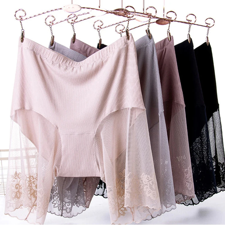 Lace Safety Shorts | Plus-Size Anti-Chafing Underwear
