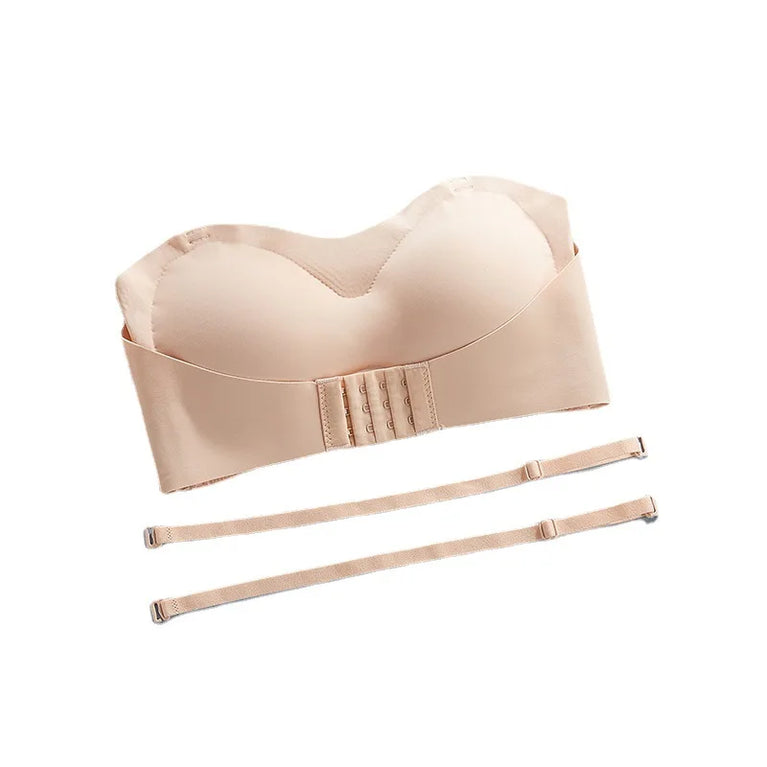 Seamless Anti-Slip Strapless Bra – High-Lift Invisible Support