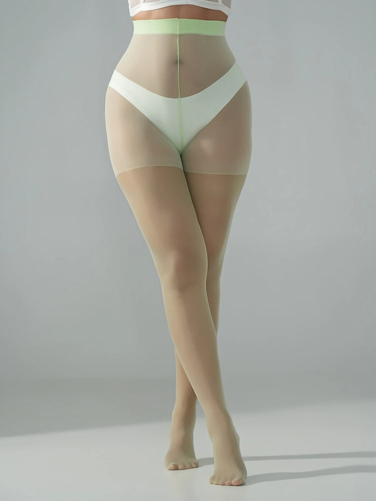 60D Semi Sheer High Waist Shaping Pantyhose for Women