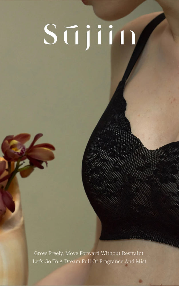 Seamless Lace Bra | Wireless Summer Push-Up Fit