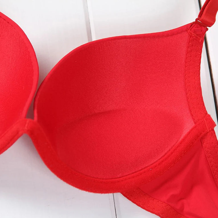 Seamless Cotton-Blend Underwire Bra | Breathable Gathered Fit