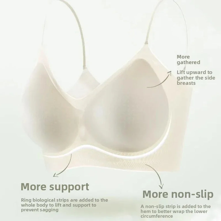 Cooling Ice Silk Seamless Bra | Lightweight Wireless Push-Up