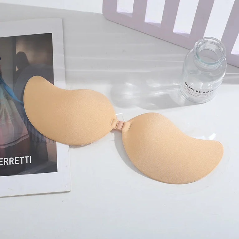 Invisible Silicone Strapless Bra | Self-Adhesive Push-Up Fit