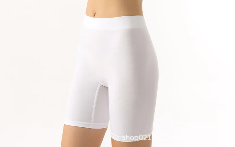 High-Waist Lace Shorts | Anti-Chafing Safety Boxers