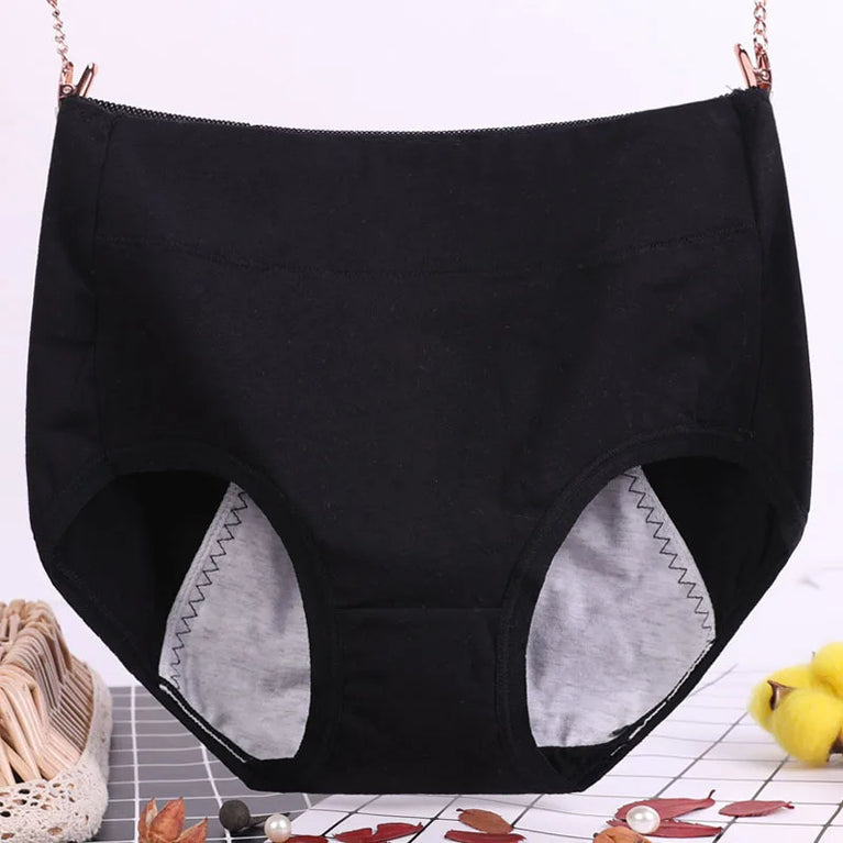 Floral Comfort Briefs – Mid-Rise Breathable Plus-Size Cotton Panties