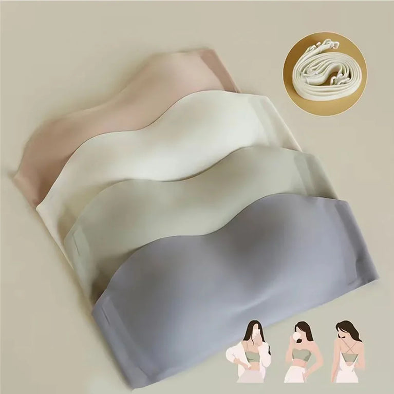 Strapless Seamless Bra – Versatile Wireless Support