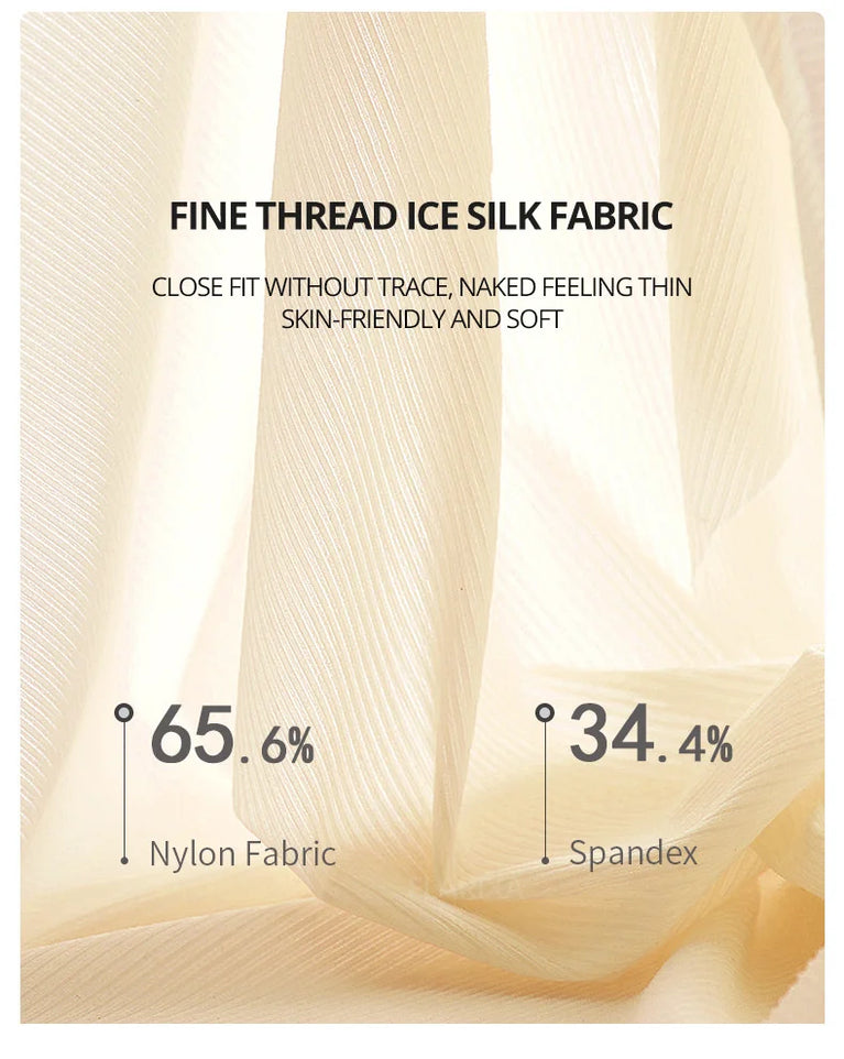 Seamless High-Waist Briefs (3-Pack) – Breathable Ice Silk & Silk Protein Shapewear