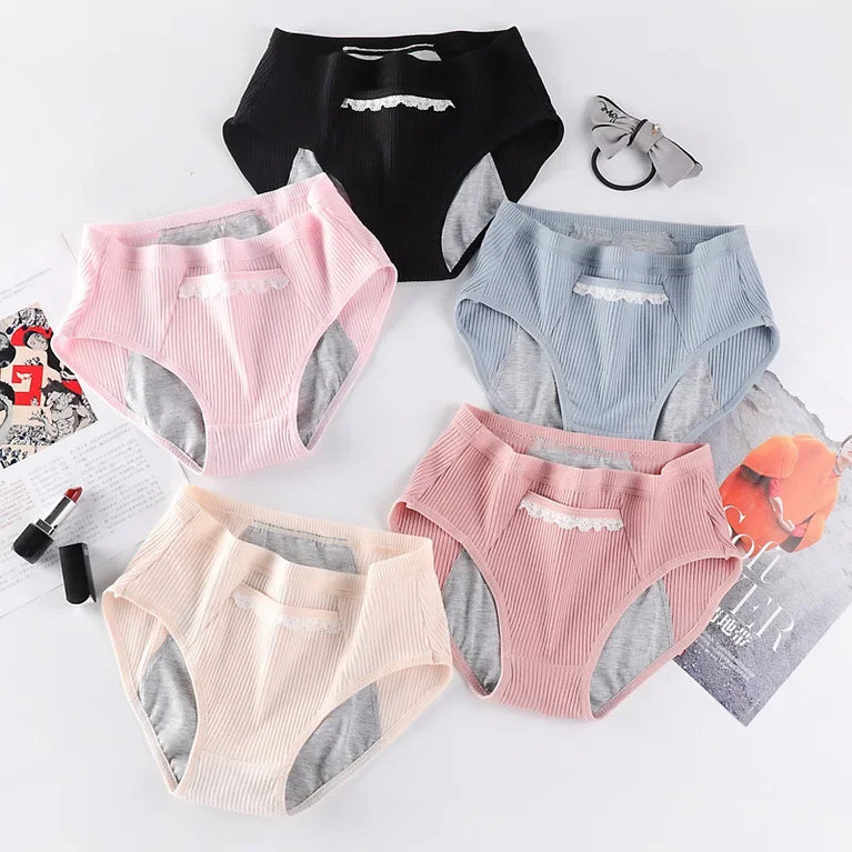 Physiological Briefs – Low-Rise Breathable Leak-Proof Menstrual Panties