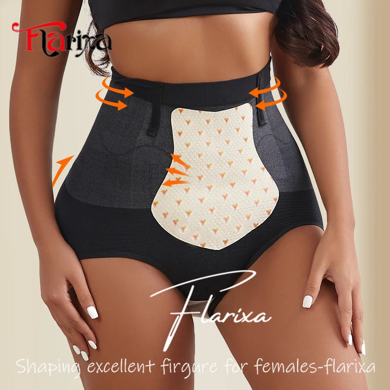 Seamless Tummy Control Panties | High-Waist Thermal Sculpting Underwear