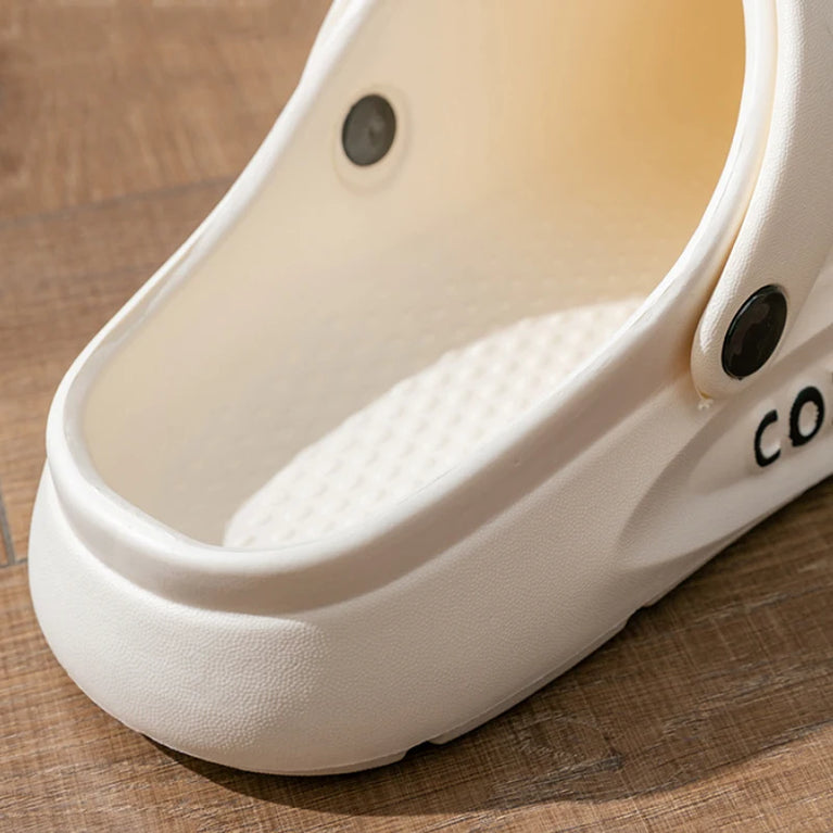 Anti-Slip Covered Toe Slippers | Thick Bottom Summer Sandals