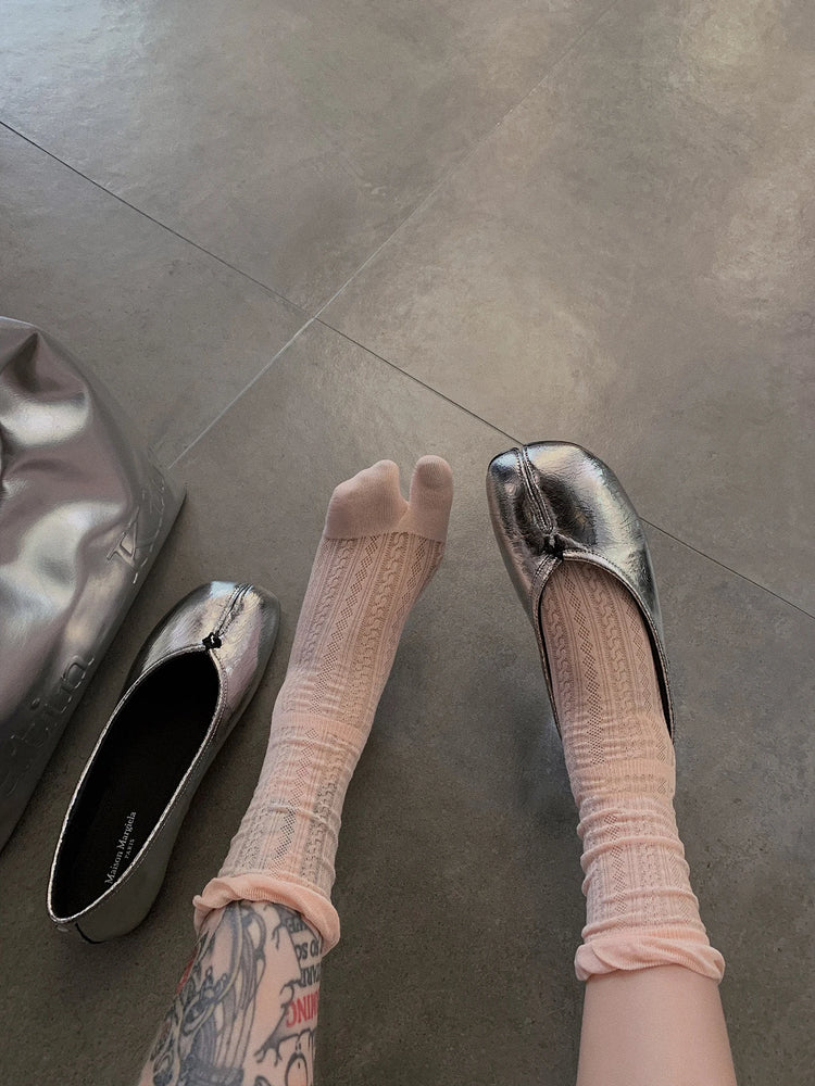 Summer Thin Tabi Socks | Breathable Two-Toed Mesh Cotton Set