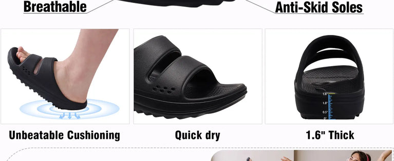 Orthopedic Arch Support Slides | Soft Cloud Slippers