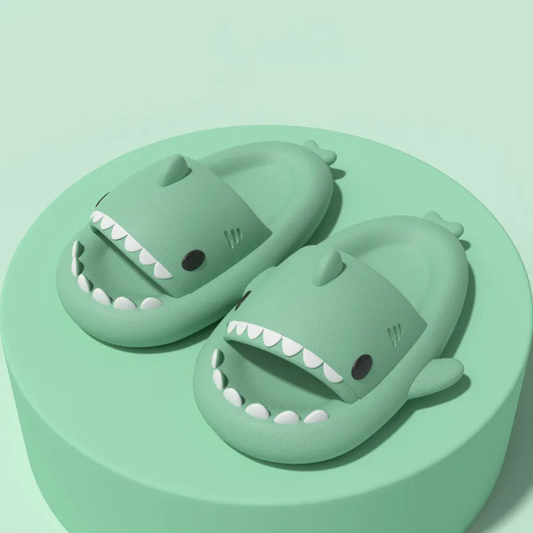 Cute Shark Platform Slides | Unisex Soft EVA Summer Sandals