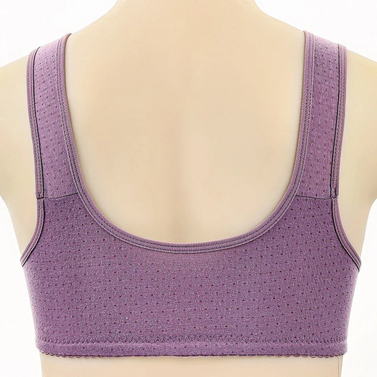 Front-Closure Seamless Bra Set – Wireless Sexy Lace Support