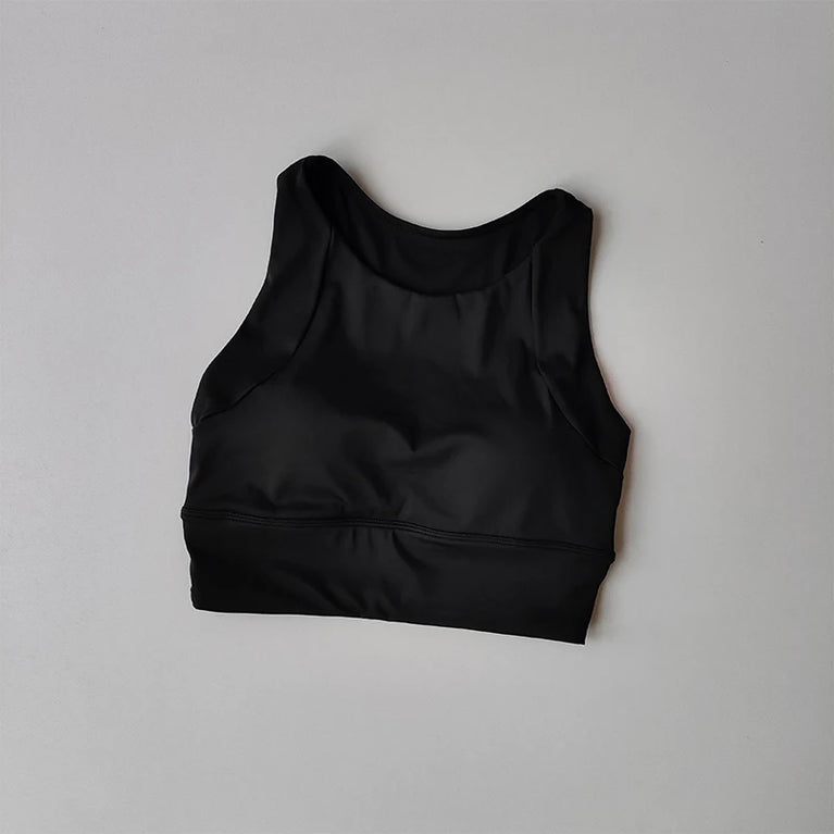 Breathable Seamless Sports Bra – High-Impact Running Support