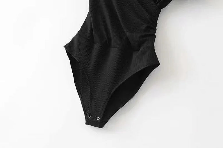 Short Sleeve Fashion Bodysuit | Slim-Fit Spring Romper