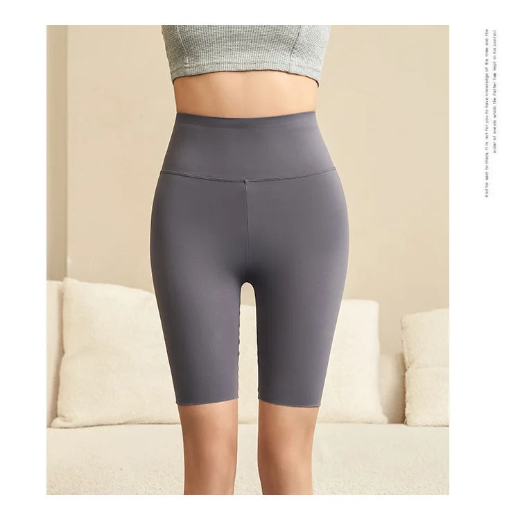 Summer Shark Biker Shorts | High-Waist Performance Knee Leggings