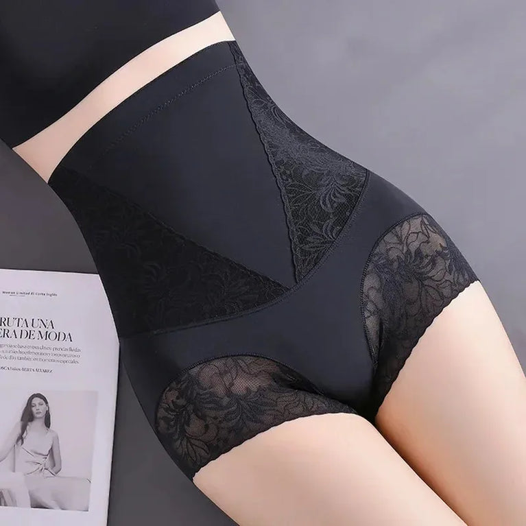 High-Waist Lace Tummy Control Panties | Professional Midsection Shaping & Body Shaper