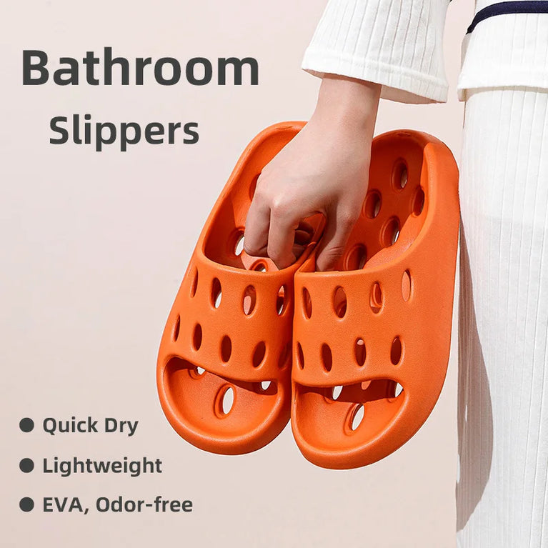 Quick-Dry Bathroom Slides | Odour-Free Lightweight EVA Slippers