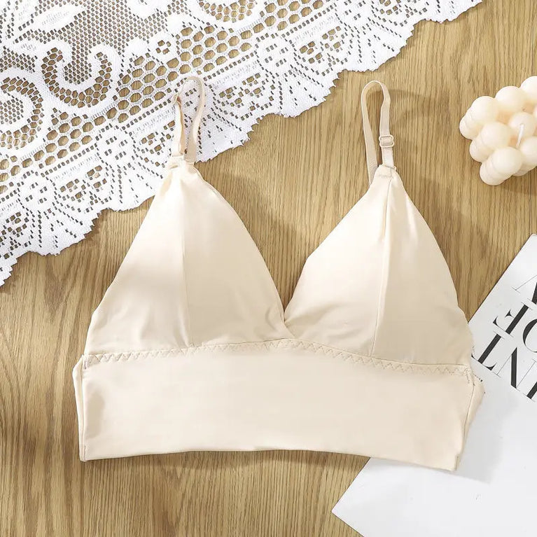 Ice Silk Low-Back Multi-Way Bra | Seamless U-Back Bralette