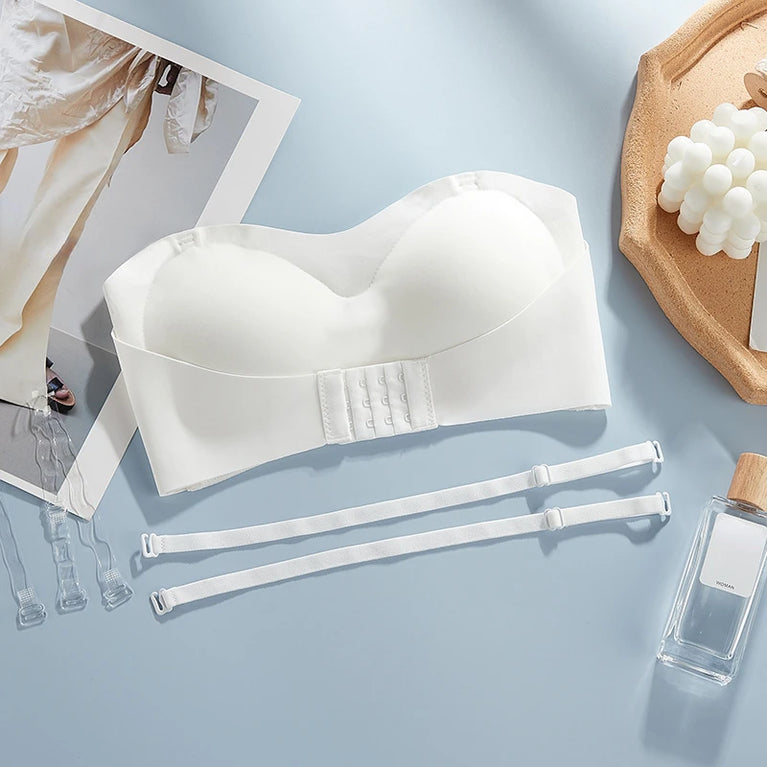 Seamless Anti-Slip Strapless Bra – High-Lift Invisible Support