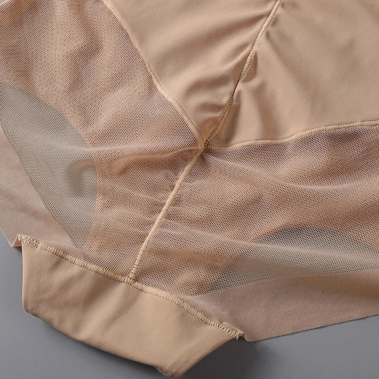 Ice Mesh Breathable High-Waist Shapers | Abdominal Control & Butt-Lifting Corset Panties
