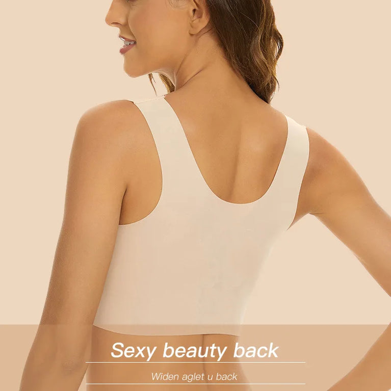 Seamless Lace Bra | Wireless Full-Cup Push-Up
