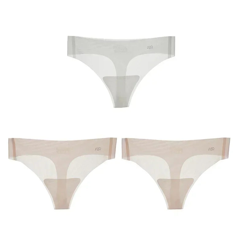 3pc Ultra-Thin Thongs | Seamless Transparent Quick-Dry G-String