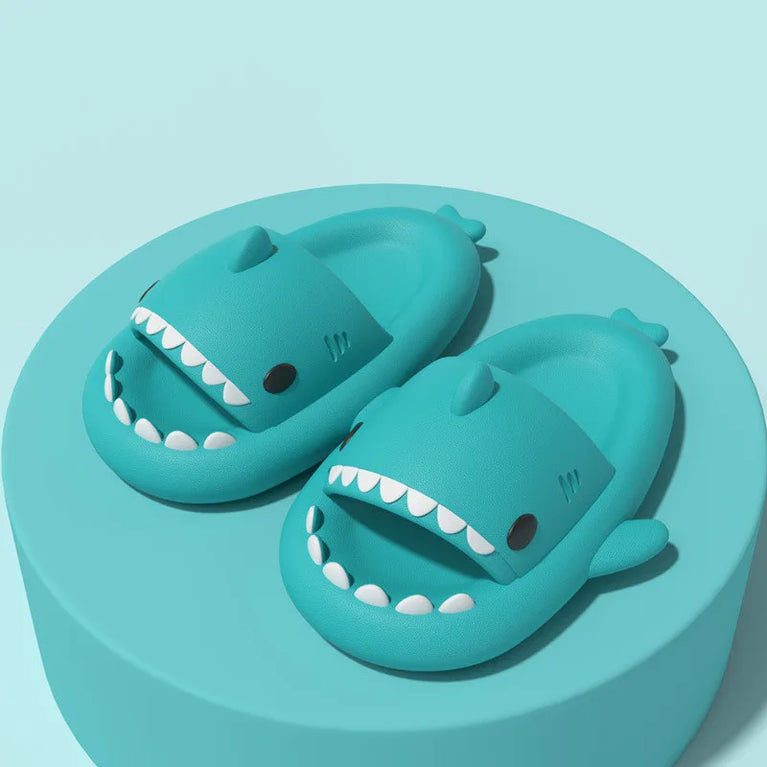 Cute Shark Platform Slides | Unisex Soft EVA Summer Sandals