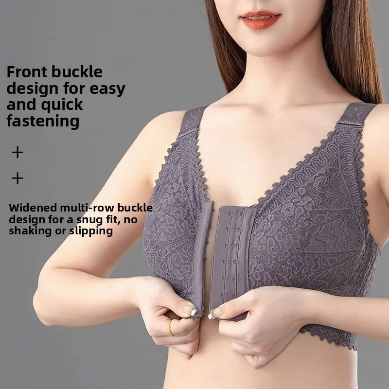 Lightweight Front-Buckle Bra | Anti-Sagging Full-Cup Support
