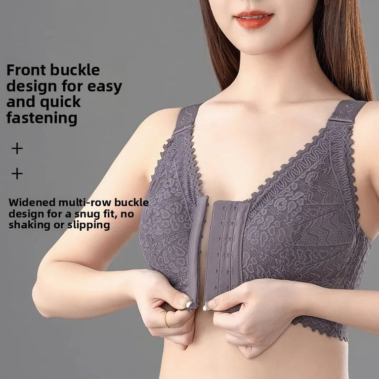 Lightweight Front-Buckle Bra | Anti-Sagging Full-Cup Support