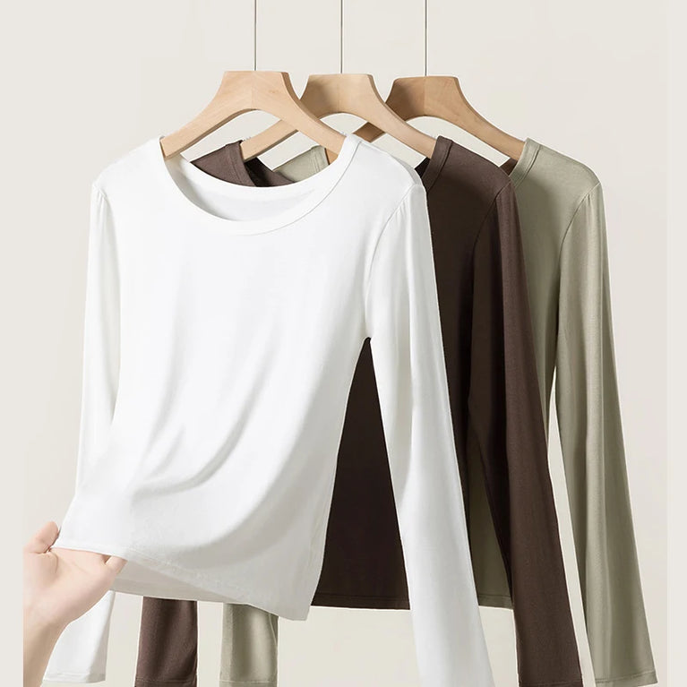 Women’s Viscose Thermal Top | Plus Size Slim-Fit Autumn Base