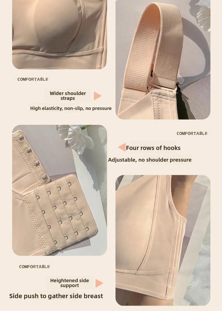 Ultra-Thin Wireless Full-Cup Bra | Sporty V-Neck Summer Fit