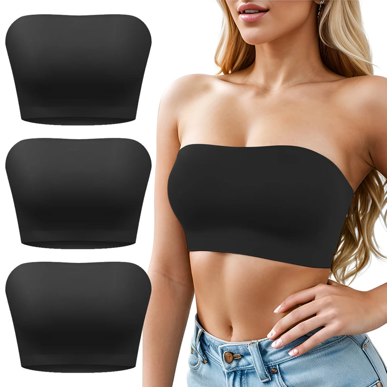Seamless Non-Slip Tube Top Bra | Strapless Invisible Support