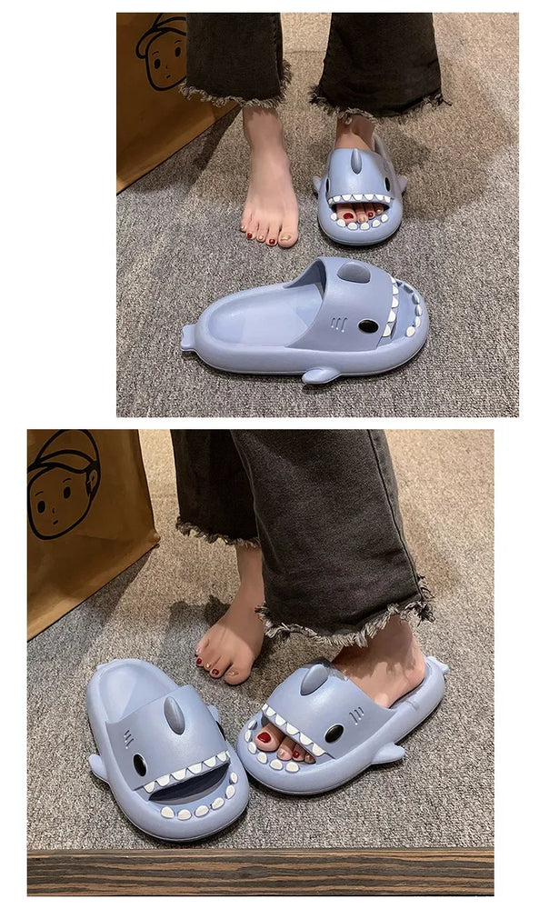 Shark Cloud Slides | Thick-Sole Anti-Slip Sandals
