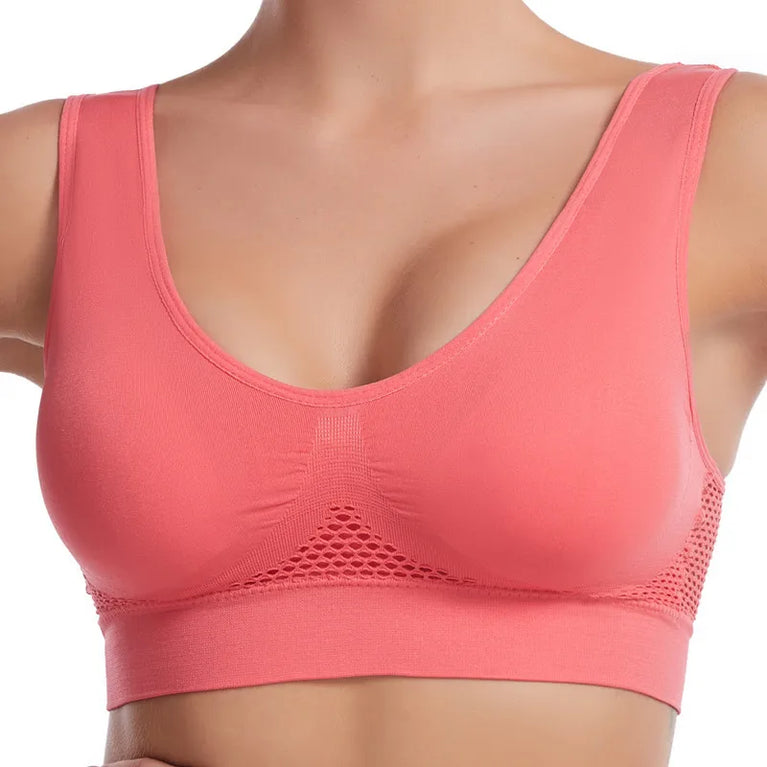 3PCS Seamless Sports Bra | Hollow-Out Breathable Plus Size