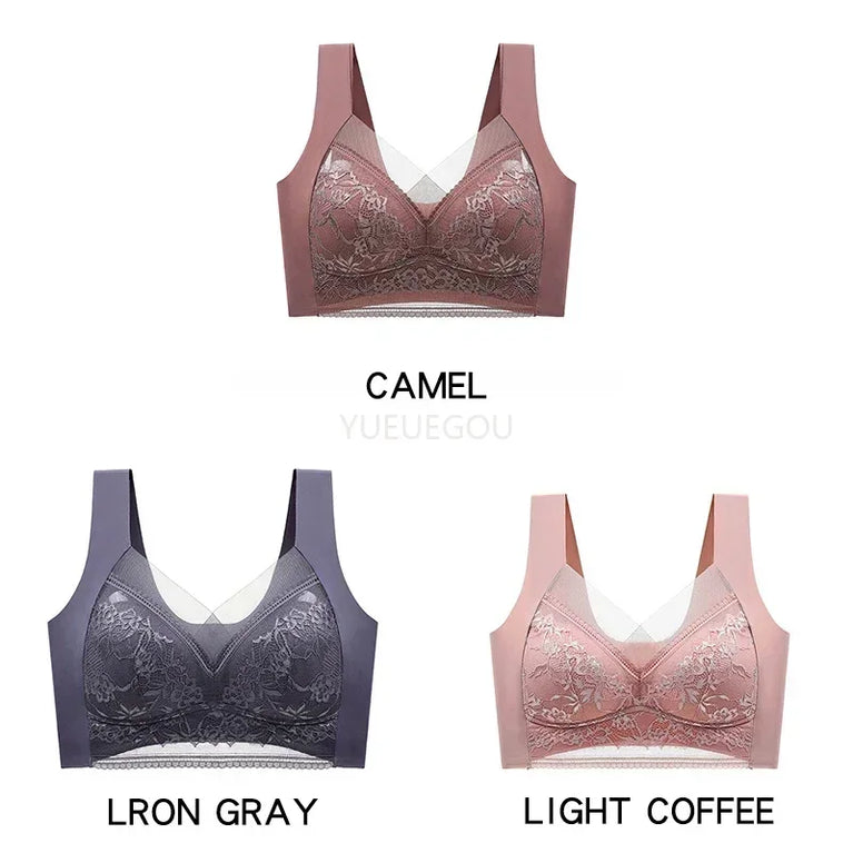 3PCS Plus Size Push-Up Bralette | 5cm Natural Lift Comfort