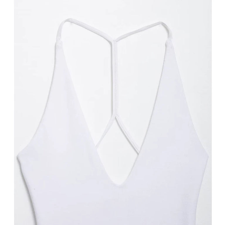 Backless Bustier Bodysuit | Sexy Sleeveless Summer Top