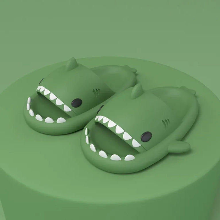 Cute Shark Platform Slides | Unisex Soft EVA Summer Sandals