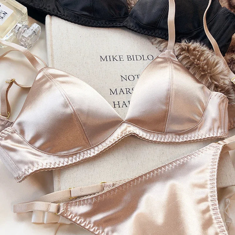 Leopard Print Push Up Bra & Brief Set – Sexy Wire-Free Lingerie