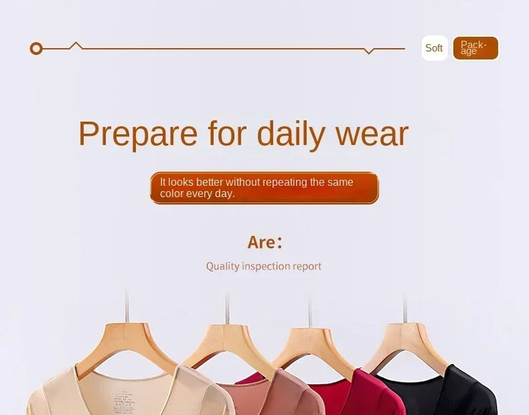 Women’s Ultra-Thin Thermal Top | Seamless Long-Sleeved Skin