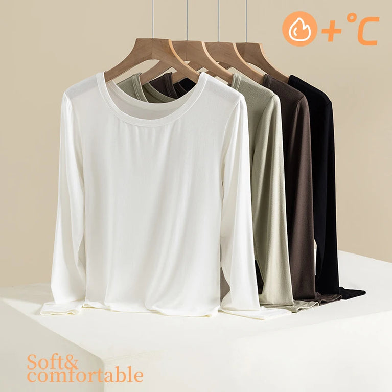 Women’s Viscose Thermal Top | Plus Size Slim-Fit Autumn Base
