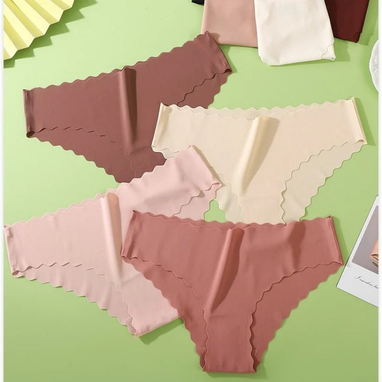 3pc Seamless Briefs | Low-Waist Soft Thin Panties