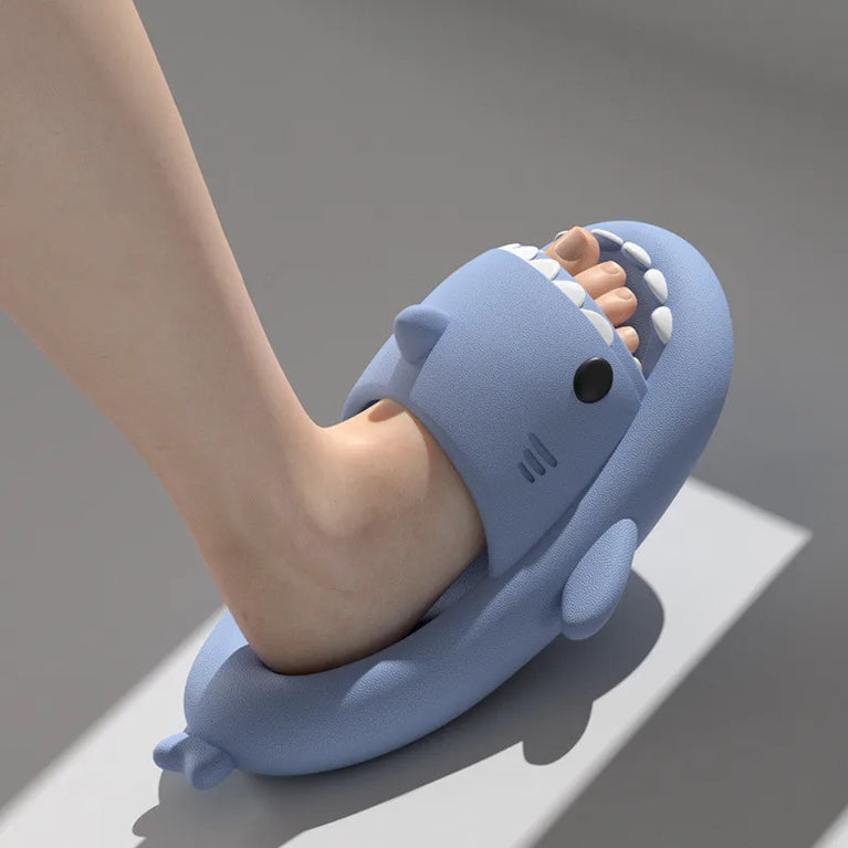 Cute Shark Platform Slides | Unisex Soft EVA Summer Sandals