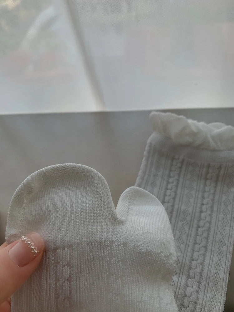 Summer Thin Tabi Socks | Breathable Two-Toed Mesh Cotton Set